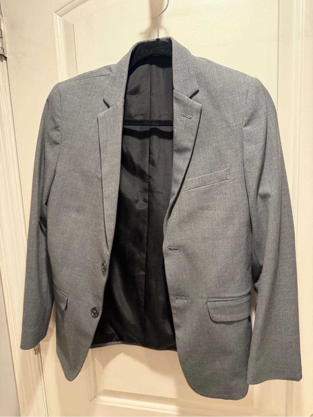 Calvin Klein Boys Gray 2-Piece Suit – Size 16 Regular
